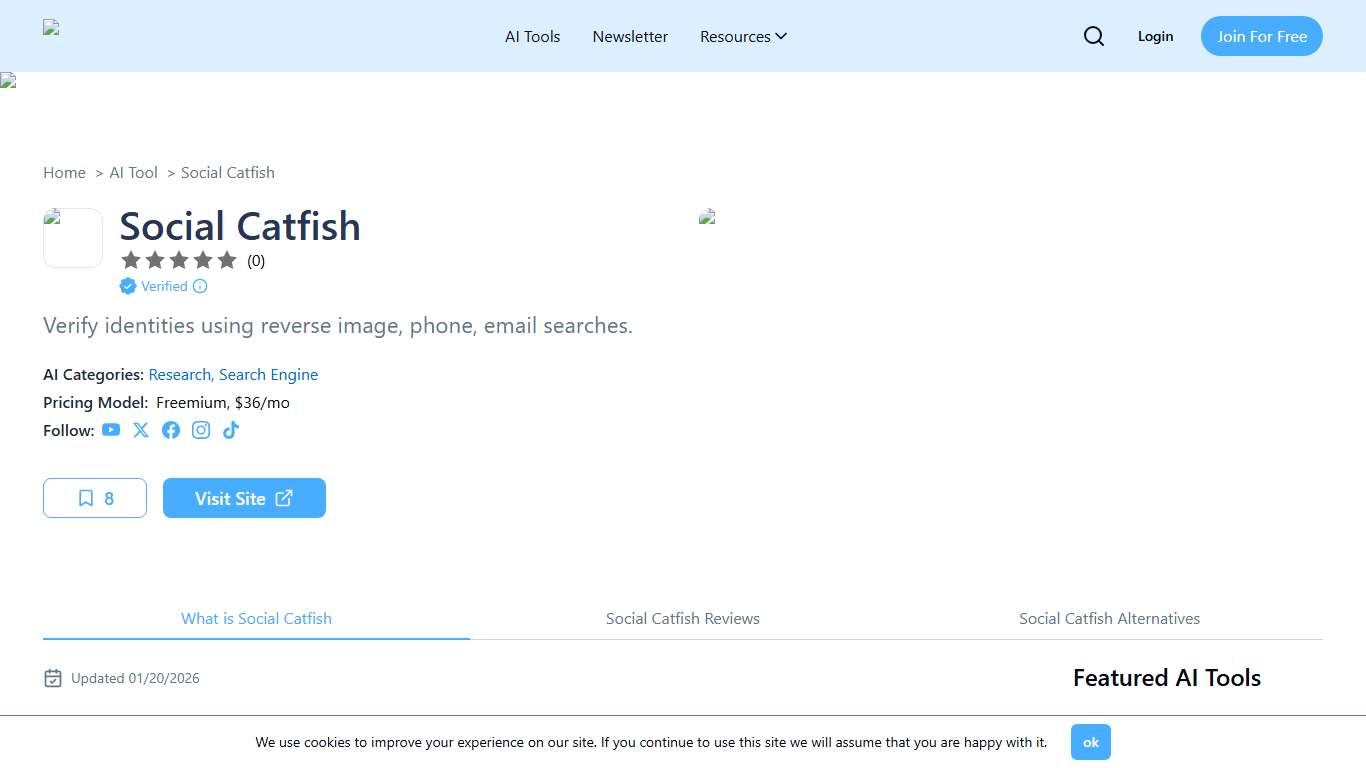 Social Catfish AI Reviews: Use Cases, Pricing & Alternatives